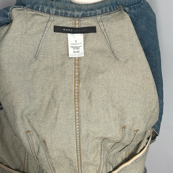 Marc Jacobs Fitted Washed Look Jean Jacket size 12- gently used - Picture 16 of 17